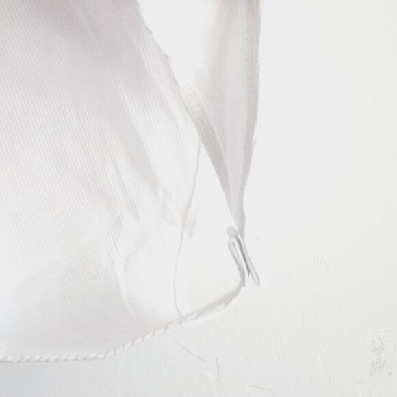 Zara White Ribbed Halter Bodysuit Top with Large Ruffles 100% Cotton Size Medium - Picture 7 of 9